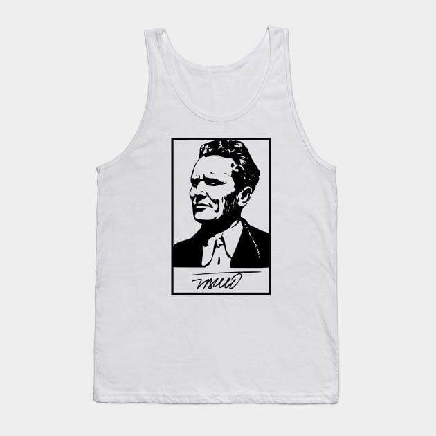 Josip Broz Tito with signature Tank Top by dan89